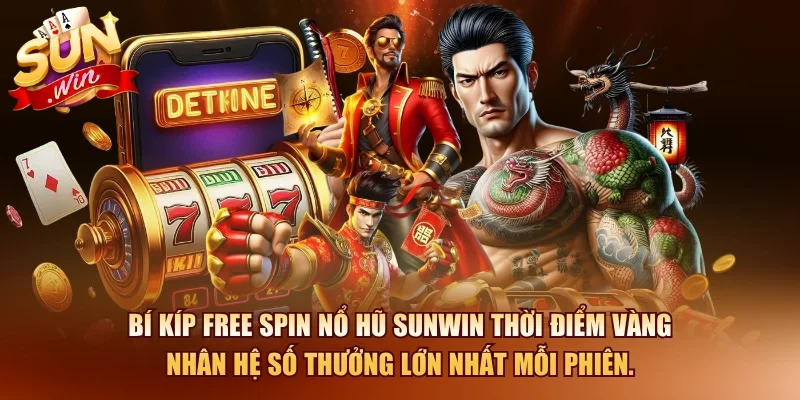 Bí kíp Free Spin nổ hũ SUNWIN thời điểm vàng nhân hệ số thưởng lớn nhất mỗi phiên.