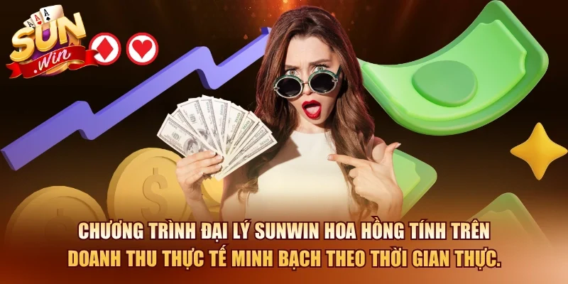 Chương trình đại lý SUNWIN hoa hồng tính trên doanh thu thực tế minh bạch theo thời gian thực.